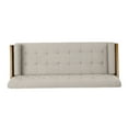 thumbnail image 6 of Noble House Orlando Mid Century Modern Tufted Fabric Sofa, Beige, 6 of 9