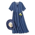 thumbnail image 5 of Woman Within Plus Size Short-Sleeve Denim Dress, 5 of 6