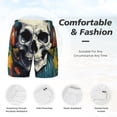 thumbnail image 5 of Lsque Mens Swim Trunks Modern Hip-Hop Skull Pattern - Bathing Suit Compression Liner - Beach Swim Shorts Swimwear - (S-3XL) - Stretch Quick Dry -Large, 5 of 9