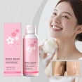 thumbnail image 6 of Cherry Blossom Gentle Body Wash Refreshing Shower Gel Cleanse Hydrate Soothe Skin Mild Non-Irritating Add Softness Daily Bath Shower Liquid 100g, 6 of 7