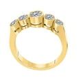 thumbnail image 3 of Mauli Jewels Rings for Women 1 Carat 5 Stone Engagement Wedding Band prong 14K Solid Yellow Gold, 3 of 4