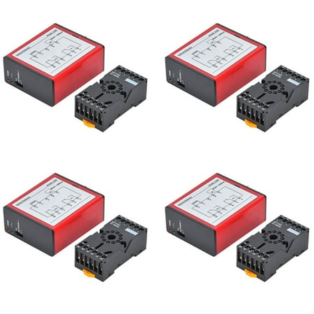

4X 110B Vehicle Detector AC220V Single Channel Inductive Vehicle Loop Detector for Car Parking Lot Access Control