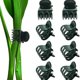 thumbnail image 5 of Clips para orquídeas, soporte para plantas de jardín, clips de plástico para enredaderas y flores, para sujetar tallos, plantas trepadoras que crecen erguidas., 5 of 8