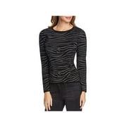 Vince Camuto Womens Crewneck Striped Pullover Sweater