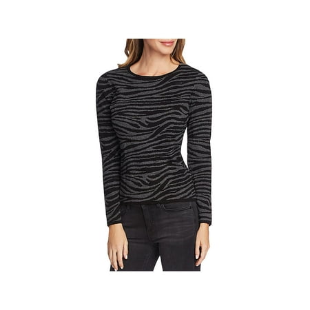 Vince Camuto Womens Crewneck Striped Pullover Sweater