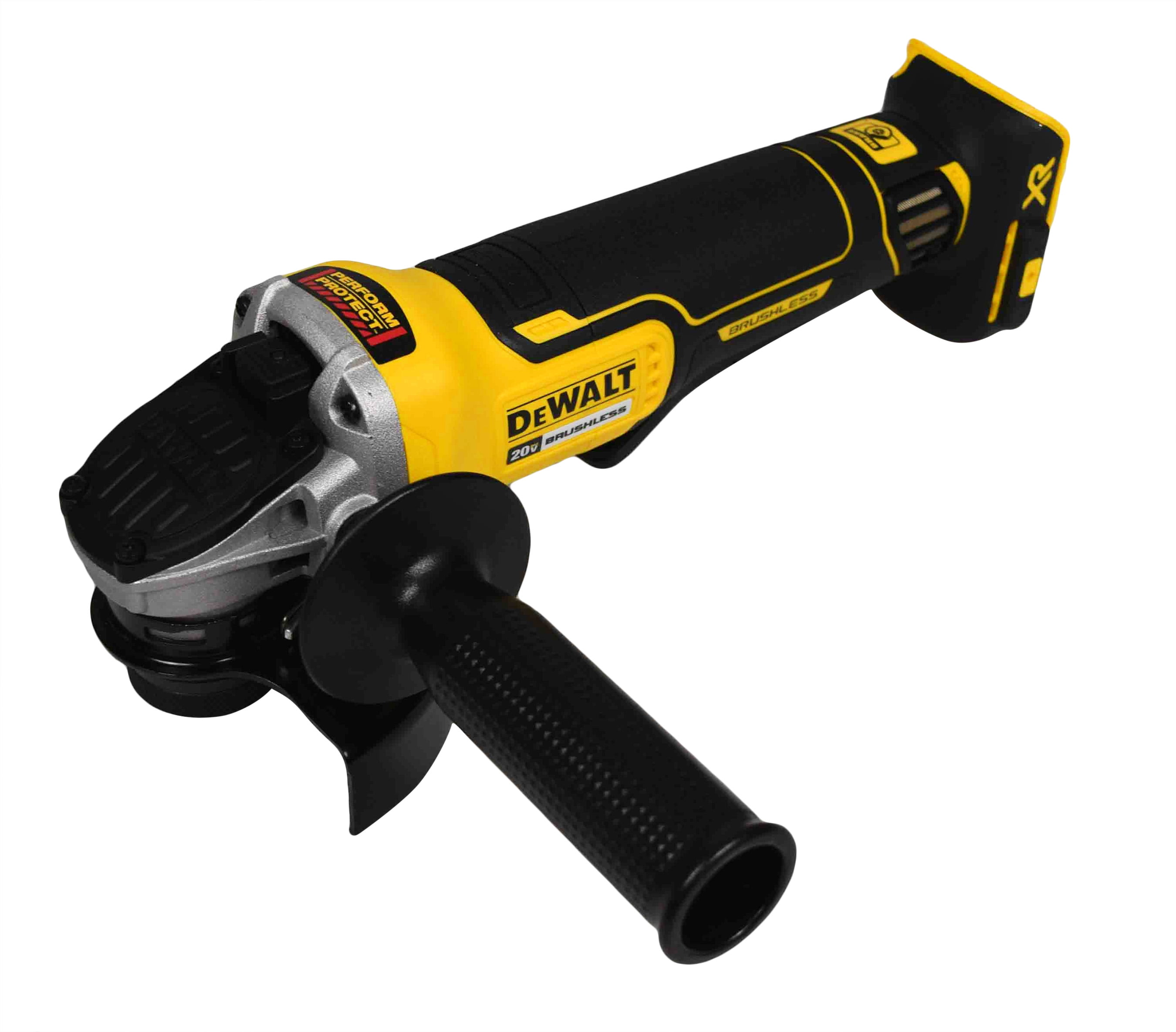 DEWALT 20V MAX XR Cordless Brushless 4.5 in. Paddle Switch Small Angle  Grinder with Kickback Brake (Tool Only) DCG413B - The Home Depot