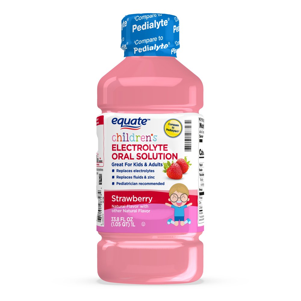 Equate Strawberry Electrolyte Solution, 1 Liter