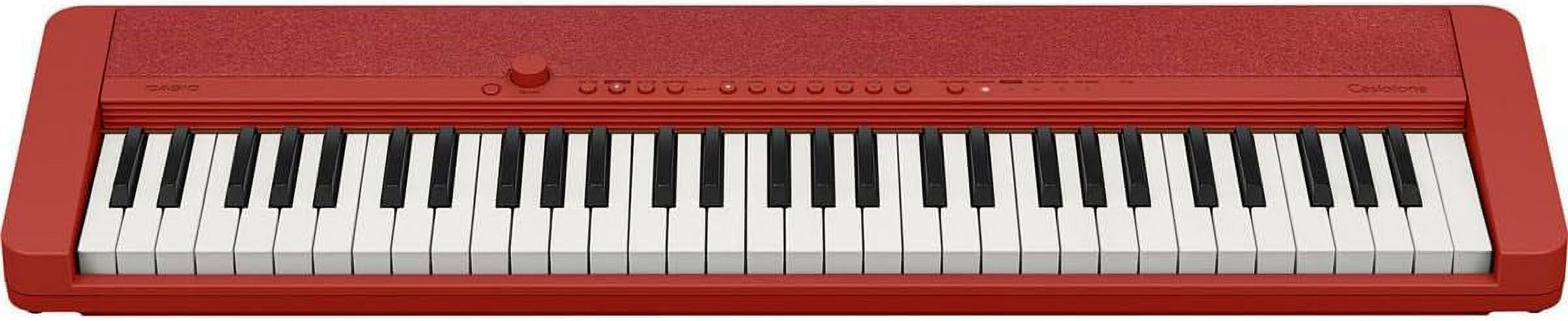 Casio CTS1 61-Key Portable Electronic Piano, Red