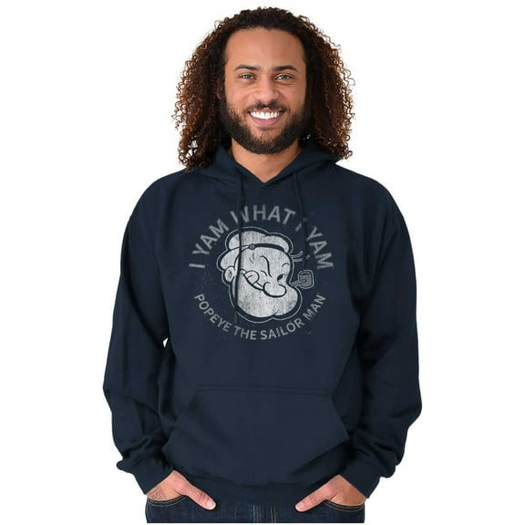Popeye Sailor Man Quote What I Yam Hoodie Sweatshirt Women Men Brisco Brands S
