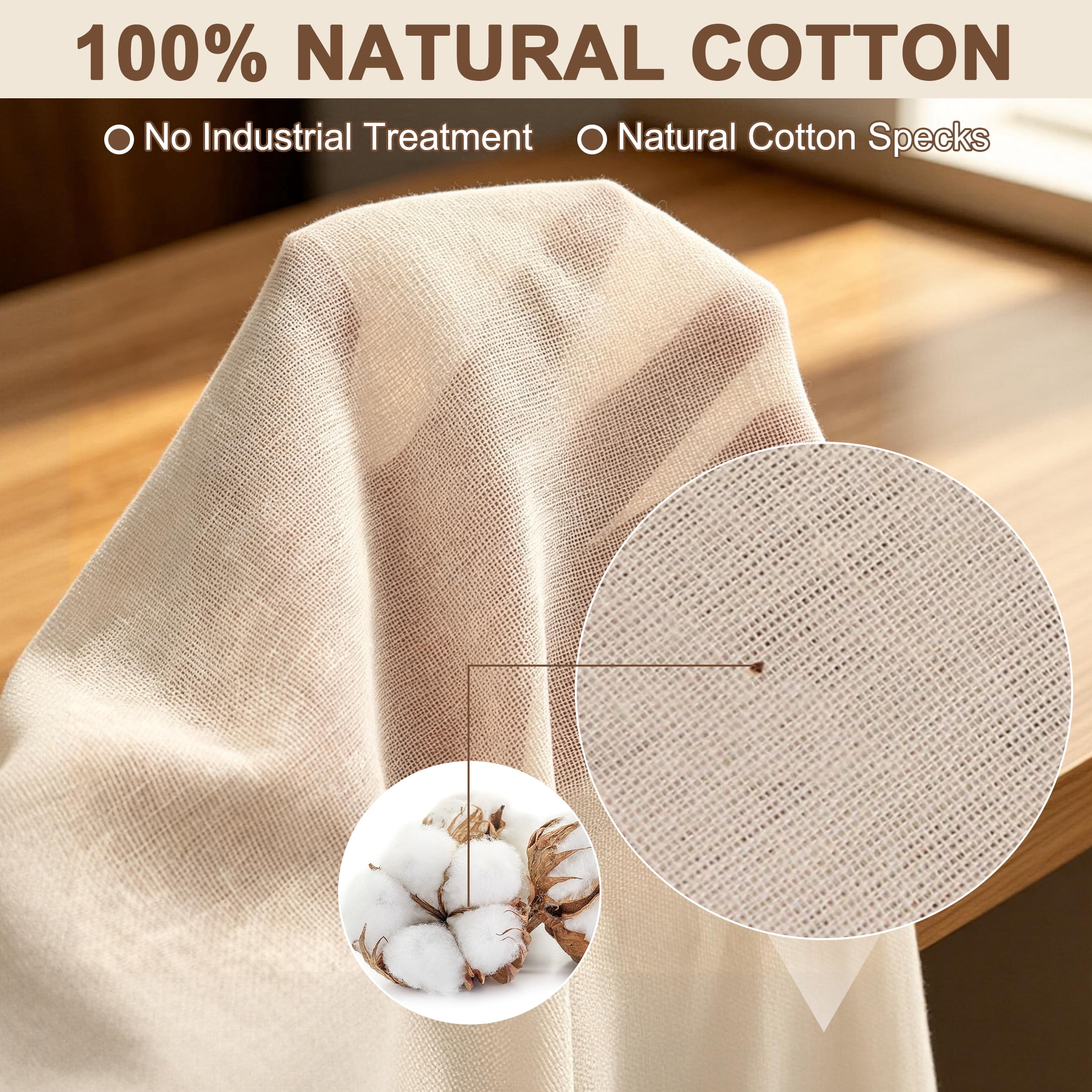 GARITIN Cheesecloth, 12 Pack Reusable Unbleached Cotton Muslin Cloth 20x20 Inch, Food Strainer Cloth for Cooking Nut Milk & Cheese Making