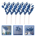 thumbnail image 4 of 6 uds ramitas de eucalipto simuladas hojas de eucalipto artificiales tallos verdes para arreglos florales, 4 of 6