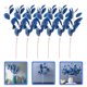 thumbnail image 3 of 6 uds ramitas de eucalipto simuladas hojas de eucalipto artificiales tallos verdes para arreglos florales, 3 of 4