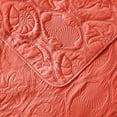 thumbnail image 6 of Quilt Set King/Cal King/California King Size Coral - Oversized Bedspread - Microfiber Coverlet - Includes 1 Quilt and 2 Shams, Ocean Star Pattern, 6 of 7