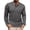 Grey, variant on Shirt for Men Long Sleeve Crew Neck Henley Shirt Loose Fit Red T-Shirts with Button Mens Workout Shirts
