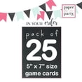thumbnail image 5 of Tropical Jungle Baby Shower Game Mommy or Daddy 25 Pack Guess Who Baby Shower Games Greenery and Gold Favors Event Supplies Gender Reveal Activity Cards (5 x 7 Size Set) Paper Clever Party, 5 of 8