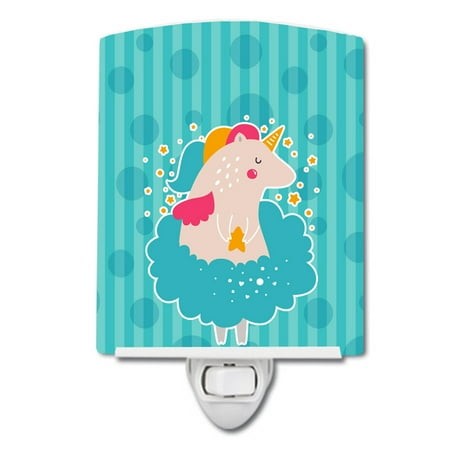 

Caroline s Treasures BB7135CNL Unicorn Ballerina Ceramic Night Light 6x4x3 multicolor