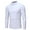 White, variant on Snorda Men's Standard Slim-fit Long-Sleeve T-Shirt - Solid Color Casual Comfortable Elastic Slim Mid-Collar Mens Long Sleeve T Shirts