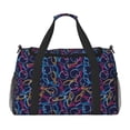 thumbnail image 1 of Disketp Multicolor Bowling Bolsa de Viaje Tipo Duffle, Bolso de Mano para Fin de Semana para Mujer, Bolsa de Gimnasio Ligera para Hombre, Esencial para Viajes, 1 of 7