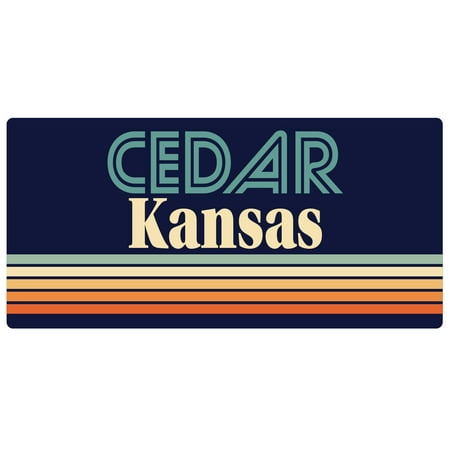 

Cedar Kansas 5 x 2.5-Inch Fridge Magnet Retro Design