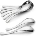 thumbnail image 1 of Paquete de 8 cucharas para sopa, cucharas para sopa de acero inoxidable, gruesas y resistentes, 1 of 5