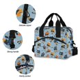 thumbnail image 3 of FORMRS Reusable Lunch Bag for Work School Leakproof Insulated Cooler with Adjustable Shoulder Strap, Cartoon Hockey Pattern, 3 of 6