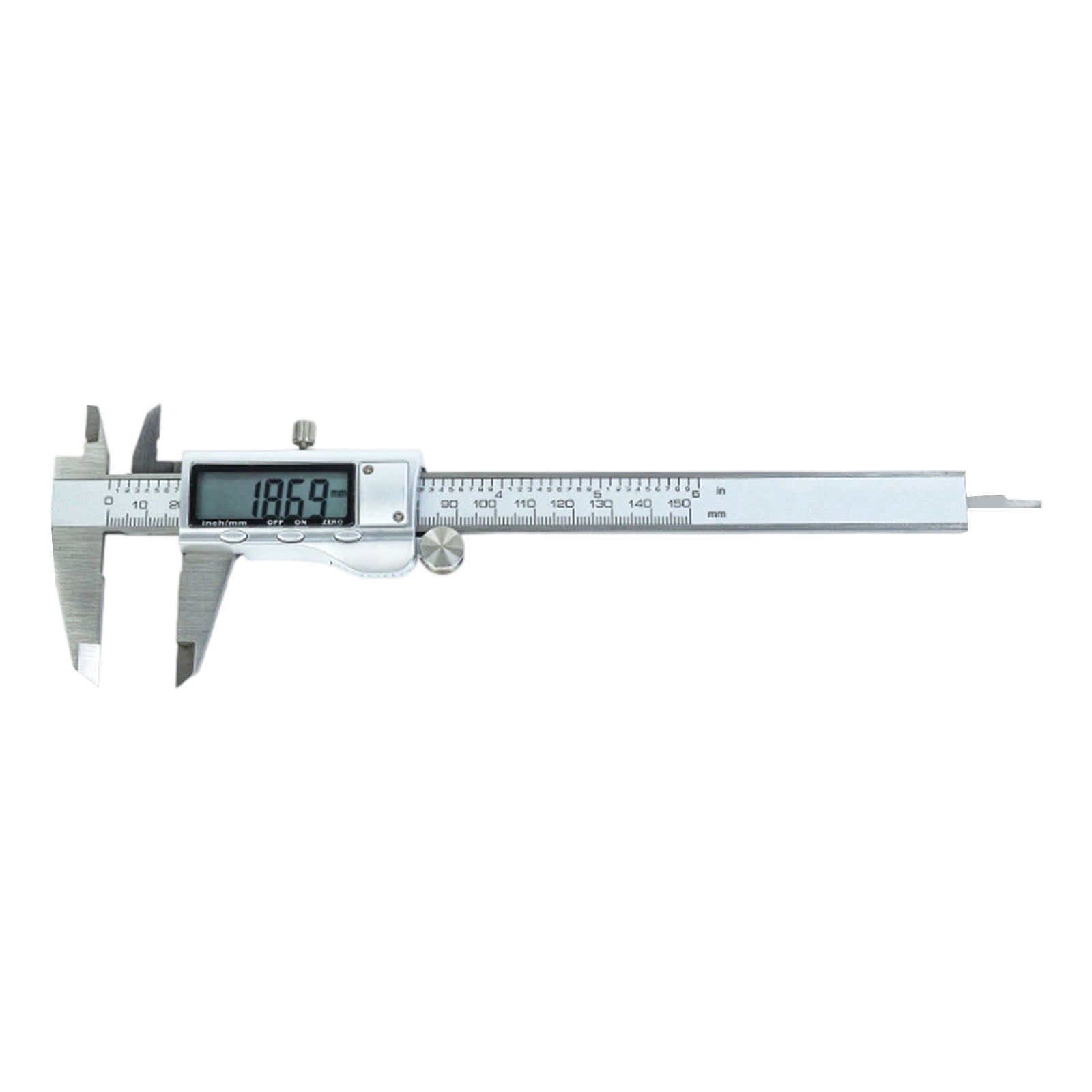 Digital Caliper 150mm 6" with 0.01mm, Stainless Steel Body & LCD Screen for Engineers and Projects