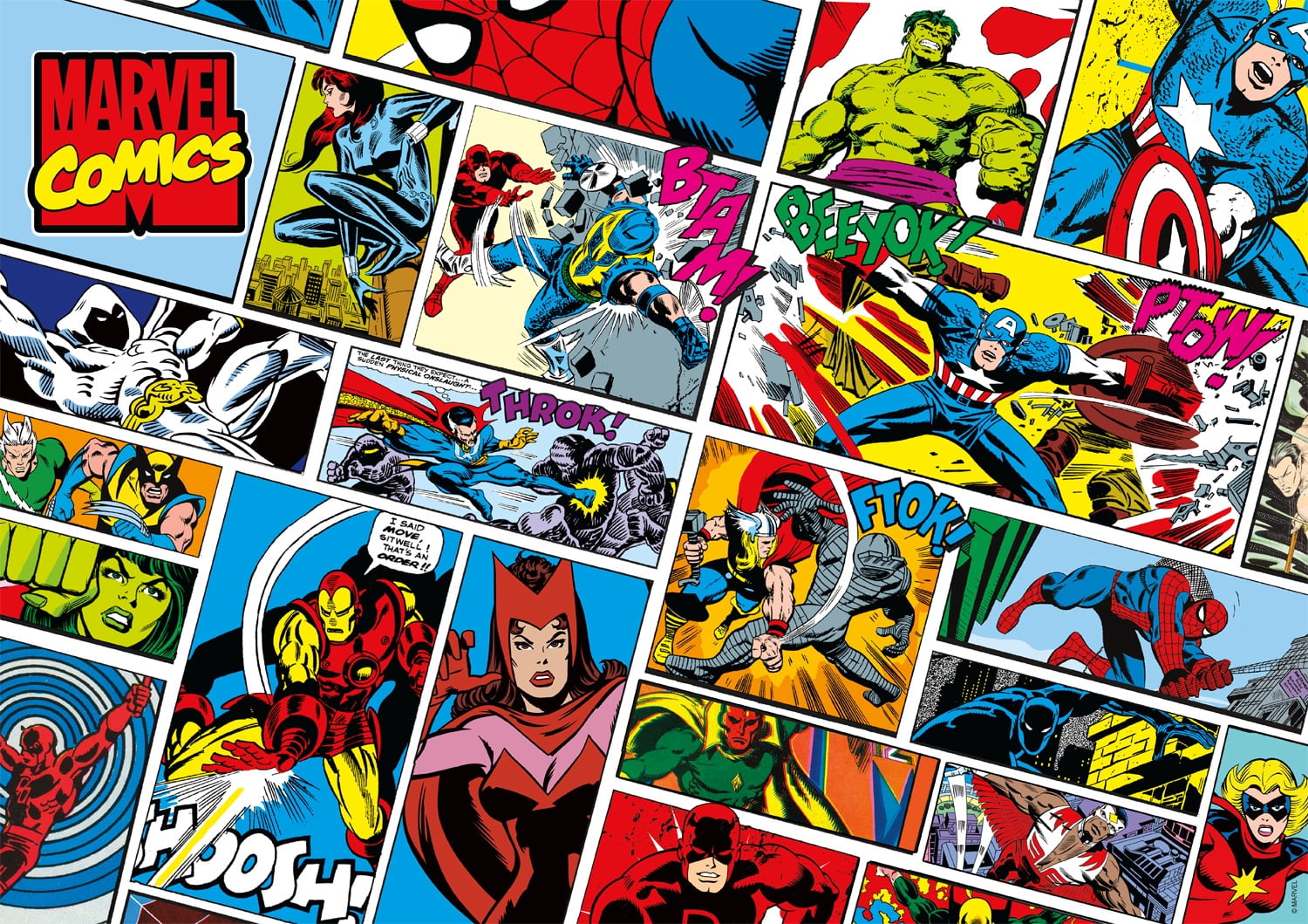 Buffalo Games 500-Piece Marvel Comics Presents Interlocking Jigsaw Puzzle