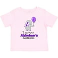 thumbnail image 3 of Inktastic I Support Alzheimer's Awareness Elephant with Purple Balloon Boys or Girls Baby T-Shirt, 3 of 5