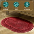 thumbnail image 4 of BNM Non-Slip Washable Bath Rug Set, 20" x 30", 24" x 36", Burgundy, 4 of 8