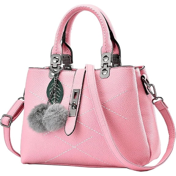 Handbags for Women Shoulder Tote Zipper Purse PU Leather Top-handle Satchel Bags