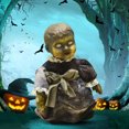 thumbnail image 3 of Muñeca Decorativa Halloween Barra Emisora ​​de Inducción Activada Por Voz Pantalla Escena Casa Embrujada (A) Z113 Muñeca Fantasma Cabeza Calva, 3 of 7
