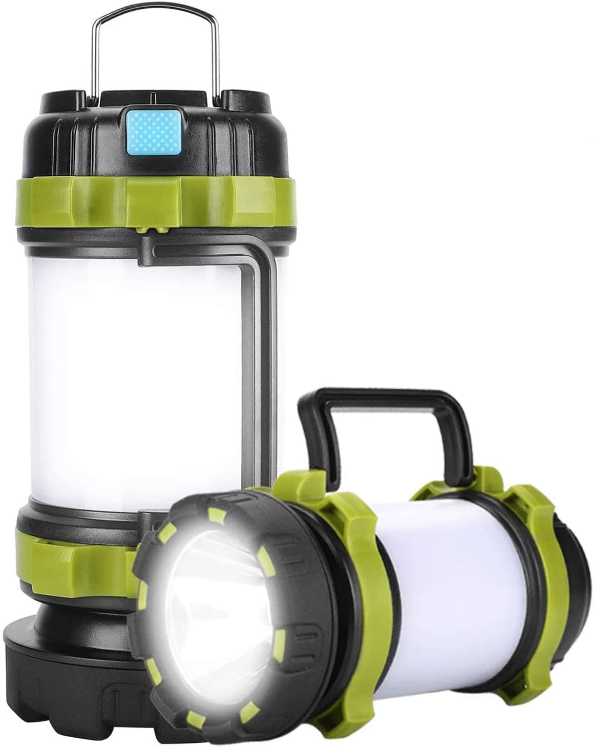 Perfect for Camping Light Hiking Emergency or Home Using Rechargeable Camping Lantern USB Charging Cable Included 6 Modes IPX4 Waterproof LED Lantern Flashlight 4000mAh Power Bank 1 PACK