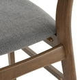 thumbnail image 6 of Noble House Lucas Mid-Century Modern 7 Piece Dining Set, Dark Gray and Walnut, 6 of 12