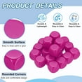 thumbnail image 3 of 16 mm Acrylic Dice Blank, 20 Pcs Standard Game Dice Rounded Corner for Board Games Teaching, Pink, 3 of 7