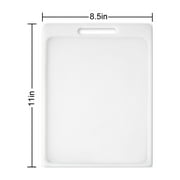 (3 pack) Mainstays Polypropylene Non-Slip Cutting Board, White, 8.5 in x 11 in