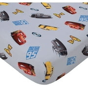 Disney Cars Fitted Crib Sheet 100% Soft Breathable Microfiber, Baby Sheet, Fits Standard Size Crib Mattress 28in x 52in