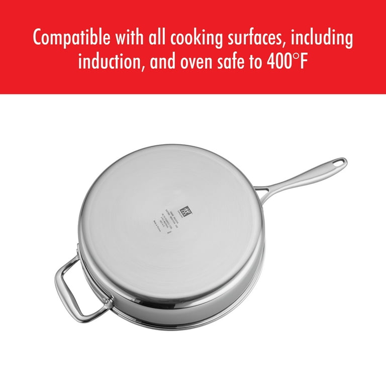 Zwilling Clad CFX 2-pc Stainless Steel Ceramic Nonstick Fry Pan Set