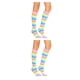 thumbnail image 1 of Sonducket 1 par de calcetines a rayas hasta la rodilla de arcoíris, transpirabilidad, calcetín cómodo único, botas, medias para disfraz de Type7 NO7, 1 of 6