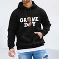 thumbnail image 2 of VBARHMQRT Chandails à Capuchon de Gym pour Hommes Hommes Rugby Imprimé Poche Cordon Chandail à Capuchon Décontracté Ample Confortable Tendance Chandail d'Affaires, 2 of 4
