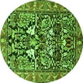 thumbnail image 1 of Ahgly Company Indoor Round Persian Green Traditional Area Rugs, 4' Round, 1 of 1