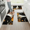 thumbnail image 2 of YIMEIS Happy Halloween Kitchen Mat Rug Set with Ghost & Skull Designs - 1 Pc Perfect for Kitchen Counter, 16''*24'', Functional for Decoration, for Halloween Lovers, 2 of 8