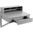 thumbnail image 2 of Global Industrial Wall Mount Shop Desk, 34"W x 30"D - Gray, 2 of 4