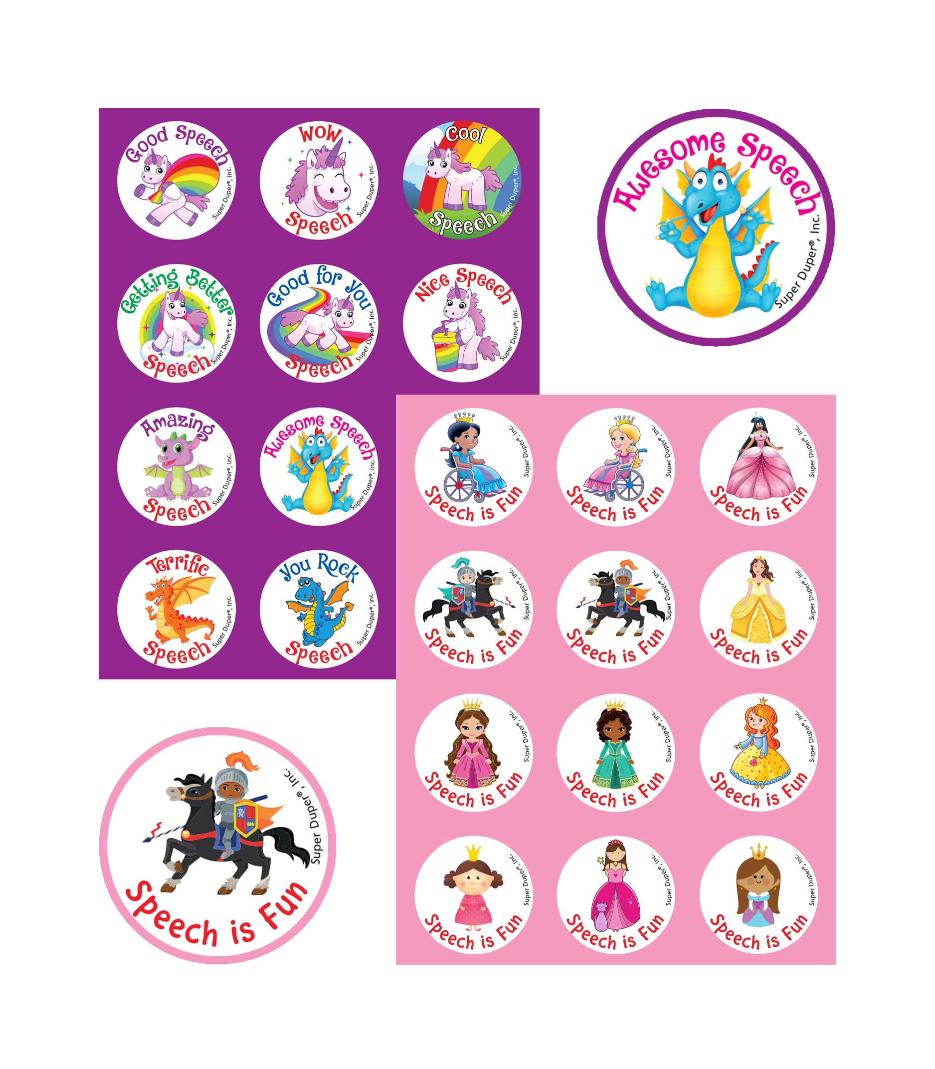 Super Duper Publications | 1,080 Scented Stickers Speech Super Pack | Educational Resource for Children