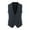 Black, variant on IROINNID Mens Suit Vest Formal Single Breasted Classic Waistcoat Sleeveless Button Down Dress Suit Vest,Dark Gray