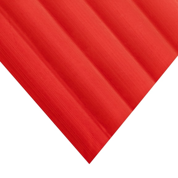 Red Digital Print Corrugated Polypropylene Sheet - 4mm Thick x 12" Wide x 12" Long