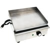 INTBUYING Electric Countertop Griddle Commercial Adjustable Temperature Control Restaurant Cooking Flat Grill Stainless Steel 110V