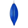thumbnail image 1 of Vickerman M183202S 8 in. Blue Shiny Line Finial Ornament  4 per Bag, 1 of 3