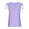 thumbnail image 6 of CheerKidz Women's Sleeveless Round Neck Camisole Spring Summer Casual Solid Color Lightweight Top for Beach Yoga Tanks(Purple,4XL), 6 of 7