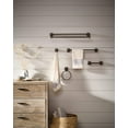 thumbnail image 4 of Moen DN3622ORB Inspirations 24-Inch Double Towel Bar, Oil Rubbed Bronze, 4 of 5