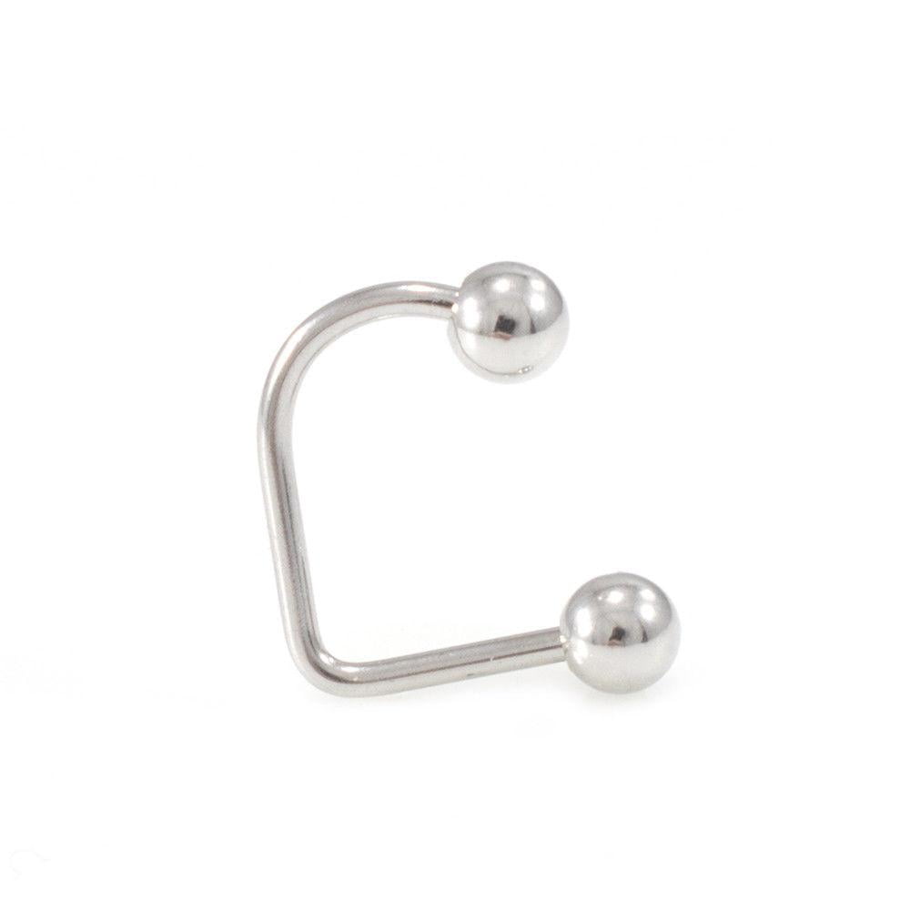 Lippy Loop Surgical Steel Lip Ring with Ferido Ball 16G